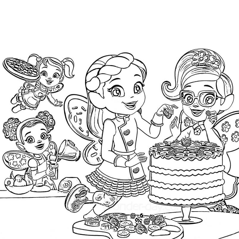 Characters From Butterbean S Cafe 2 Coloring Page Free Printable Coloring Pages For Kids