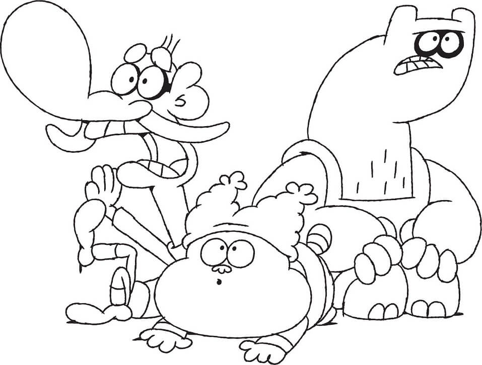 Characters From Chowder Coloring Page Free Printable Coloring Pages For Kids