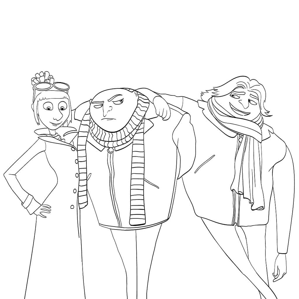 agnes coloring page easy despicable me