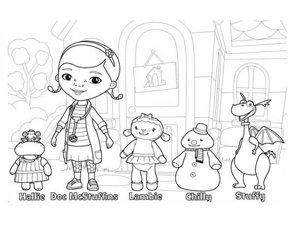 hallie coloring pages pdfs doc mcstuffins