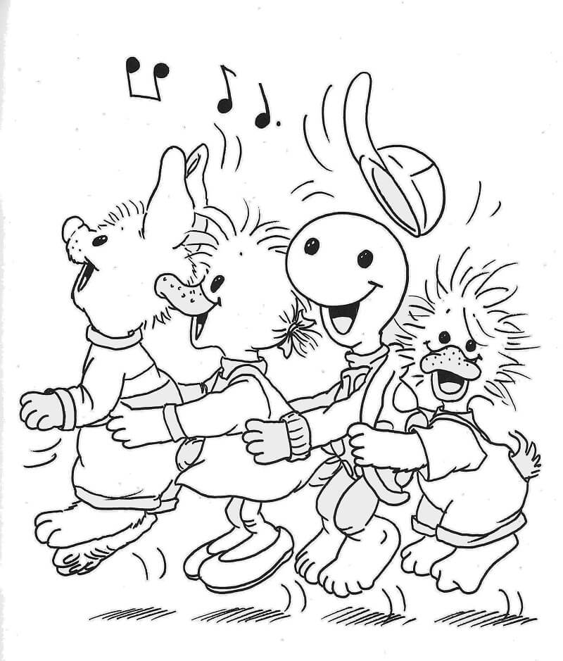 Characters From Suzy S Zoo 1 Coloring Page Free Printable Coloring Pages For Kids