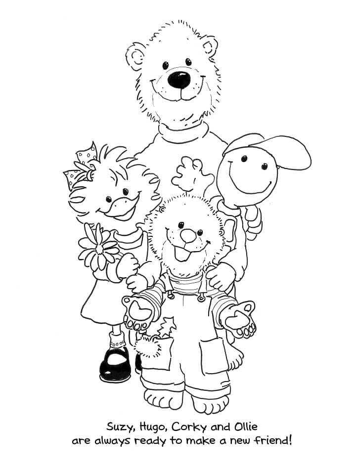 Characters from Suzy’s Zoo 4