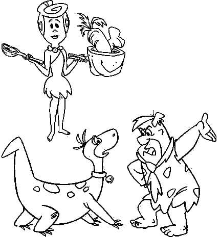 Characters from The Flintstones