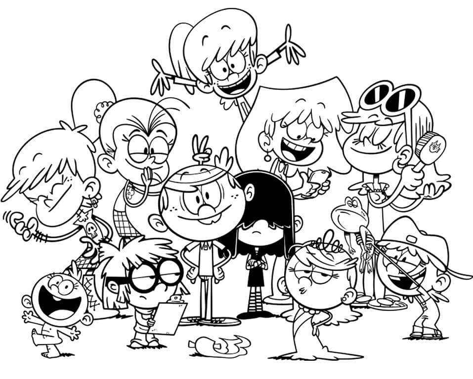 The Loud House Coloring Pages - Free Printable Coloring Pages for Kids