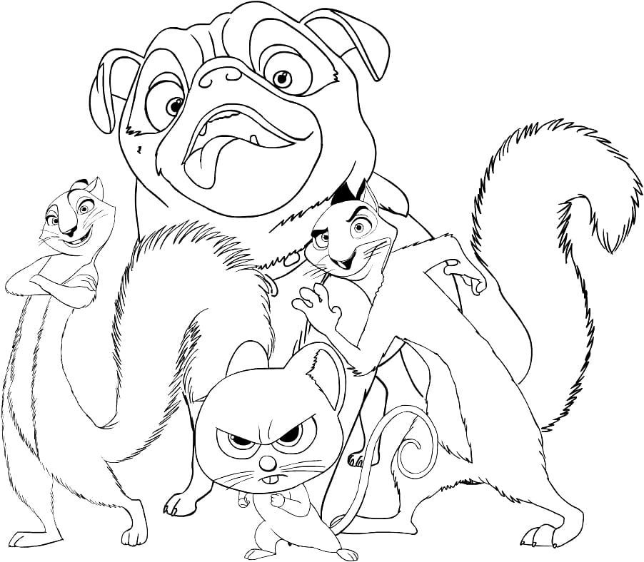 Characters from The Nut Job