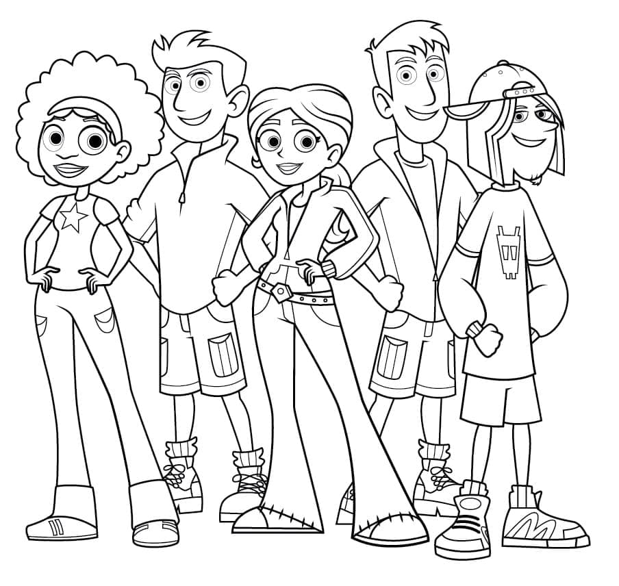 wild kratts coloring pages