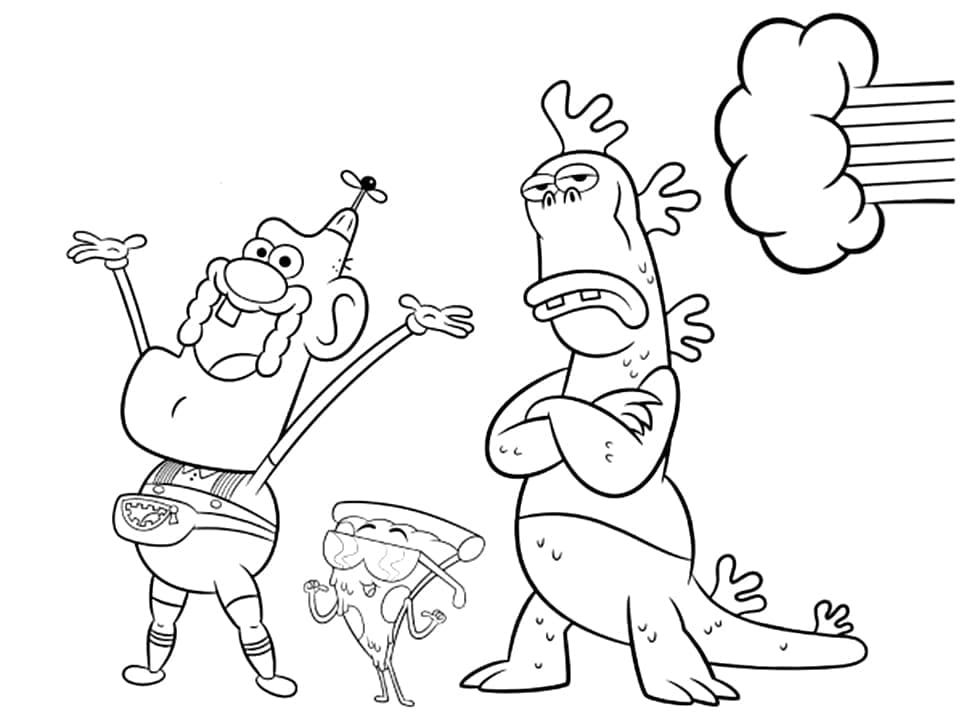 Characters from from Uncle Grandpa