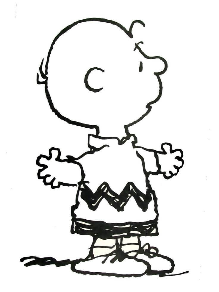 Charlie Brown 2 Coloring Page - Free Printable Coloring Pages for Kids