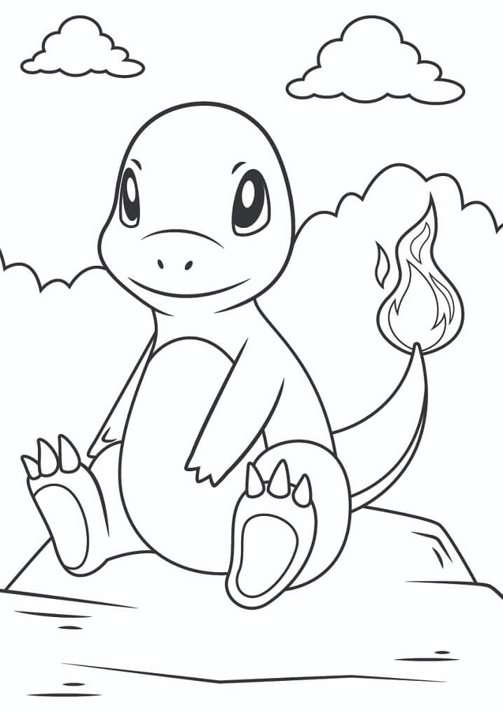 Pokemon Charmander Coloring Page Free Printable Coloring Pages For Kids