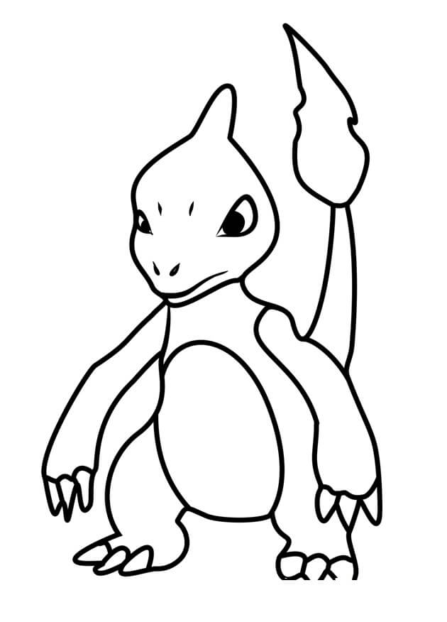 Pokemon Charmeleon 2 Coloring Page Free Printable Coloring Pages For Kids