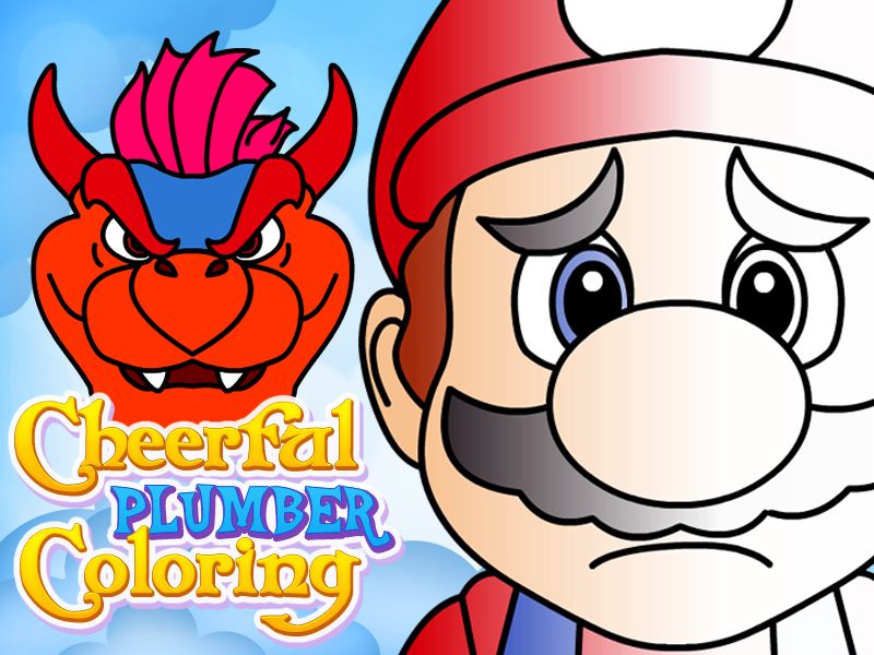 Cheerful Plumber Coloring Game