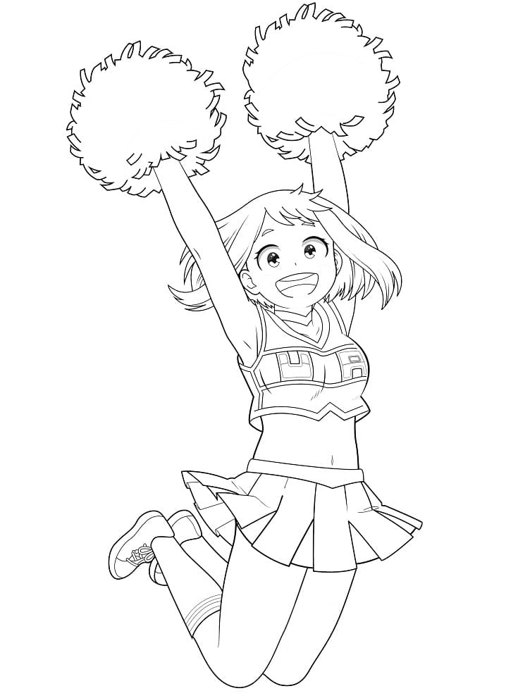 Cheerleader Uraraka Ochako.