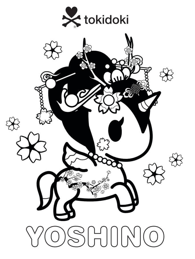Cherry Blossom Yoshino Tokidoki Coloring Page Free Printable Coloring Pages For Kids