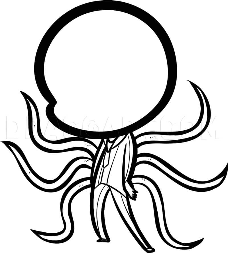 Desenhos de Slenderman 4 para Colorir e Imprimir 