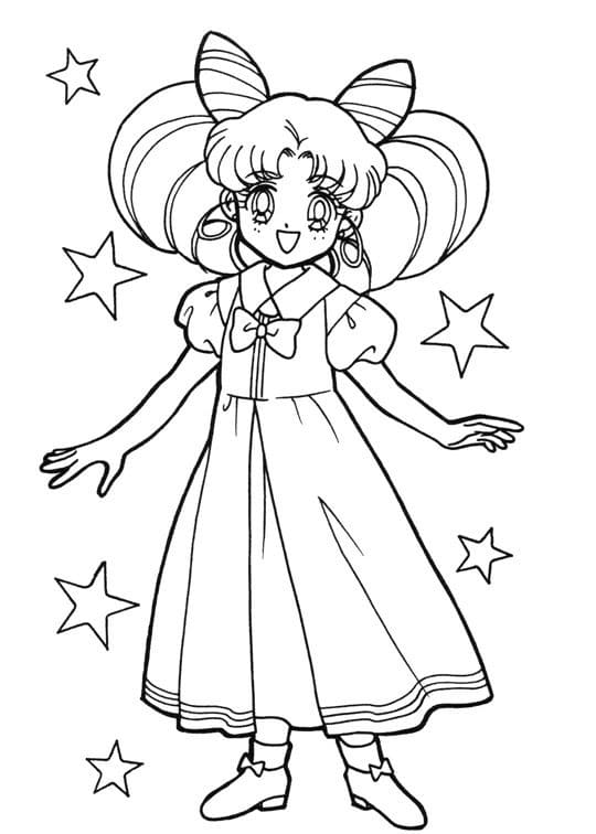 Chibiusa for Girl Coloring Page - Free Printable Coloring Pages for Kids
