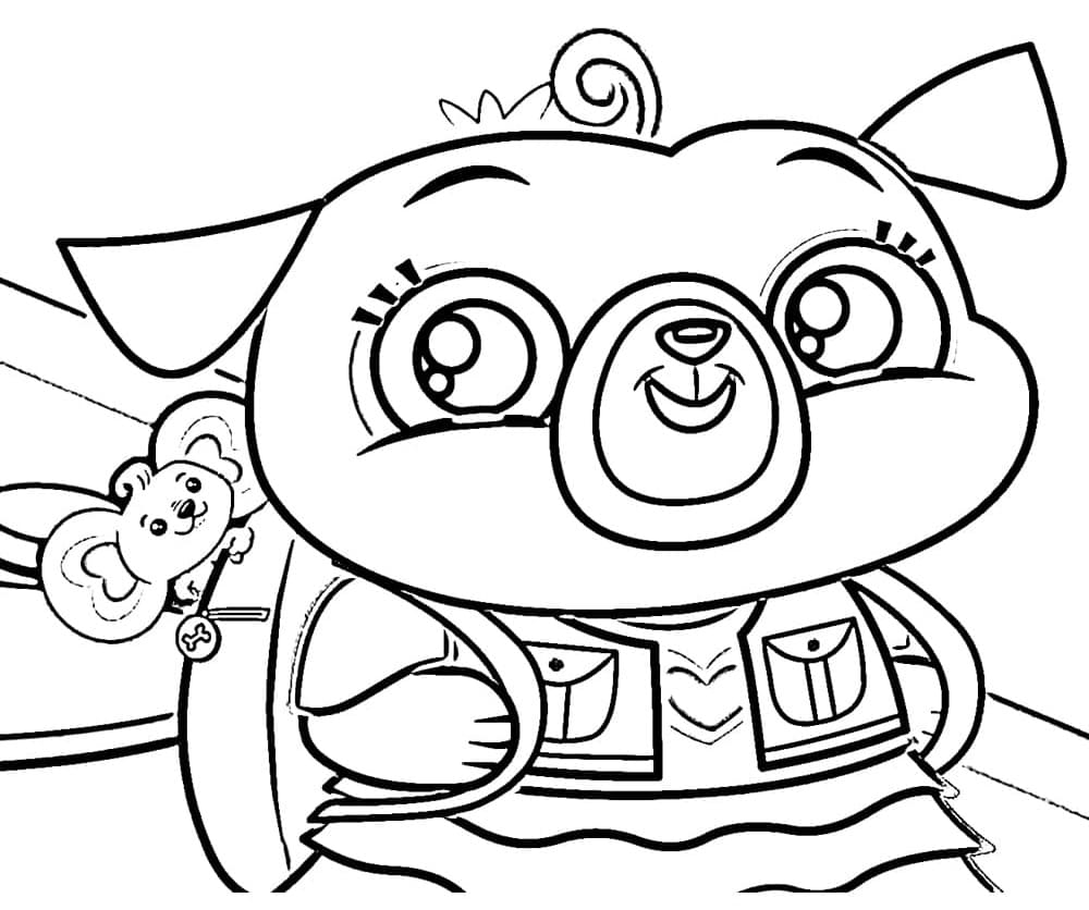 Adorable Free Printable Pug Coloring Pages - Bleumoonproductions