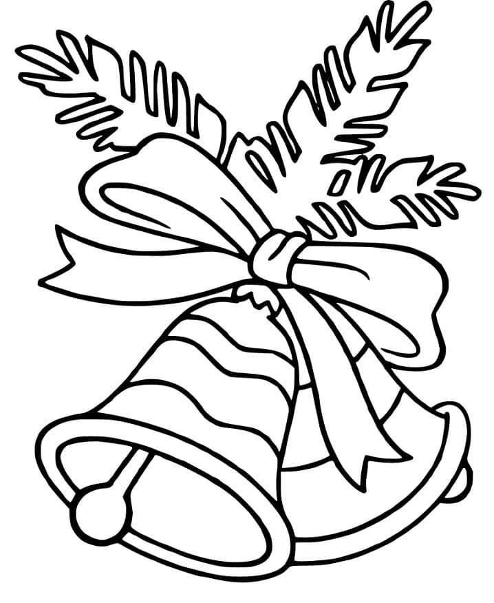Free Christmas Bell Coloring Page - Free Printable Coloring Pages for Kids