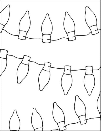 Christmas Lights Coloring Pages Free Printable Coloring Pages For Kids