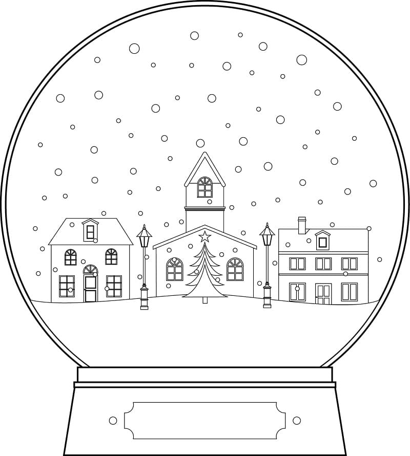Christmas Scene Snow Globe