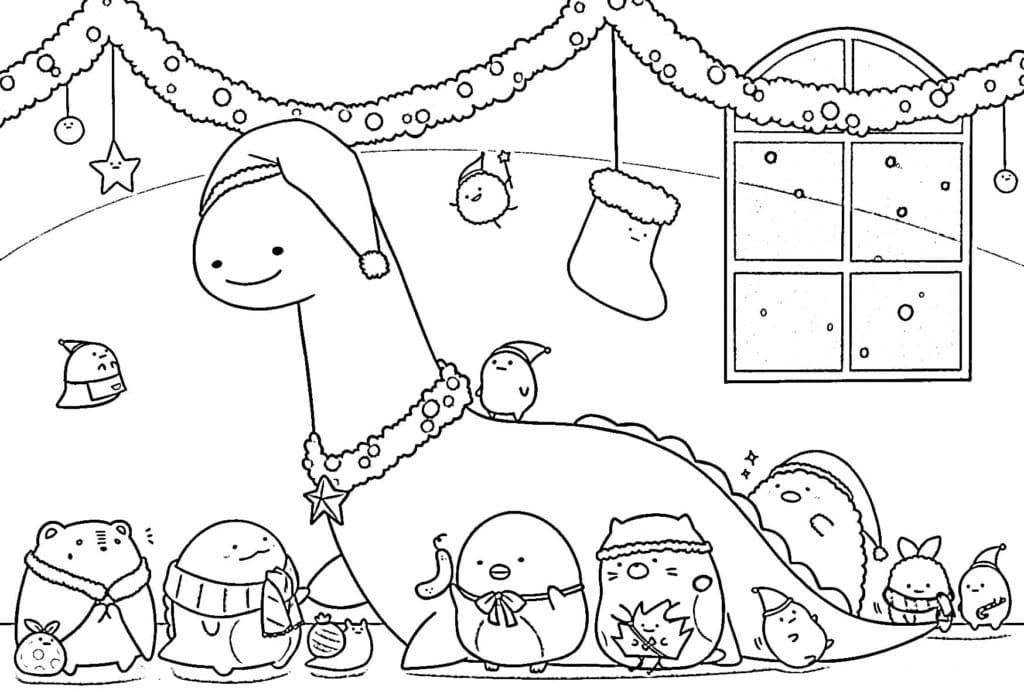 Cute Sumikko Gurashi Coloring Page - Free Printable Coloring Pages for Kids