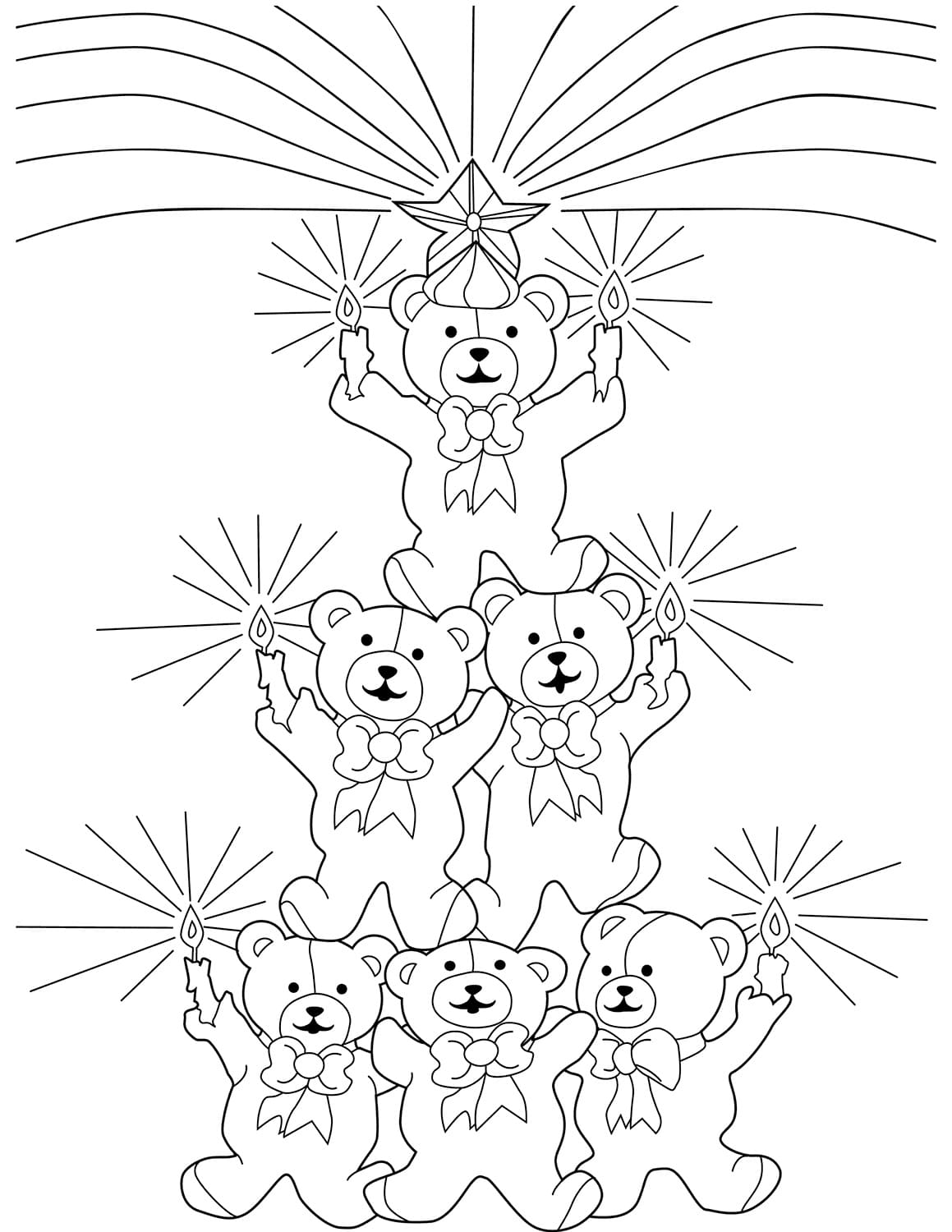 Christmas Tree Teddy Bears