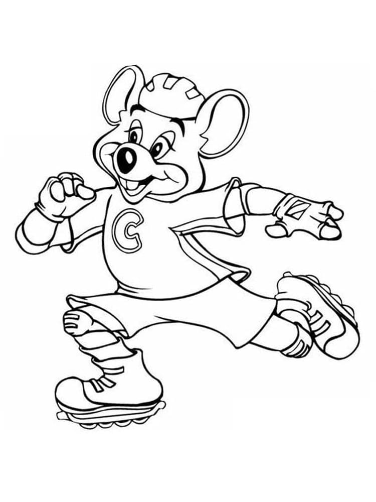 Chuck E. Cheese 15 Coloring Page - Free Printable Coloring Pages for Kids