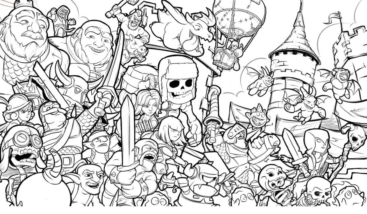 Executioner Clash Royale Coloring Page - Free Printable Coloring Pages for  Kids