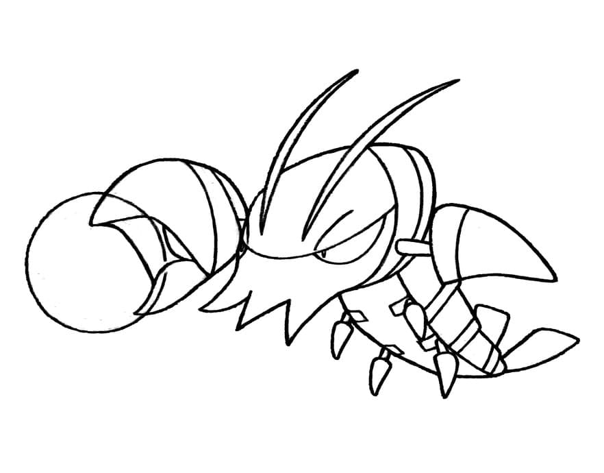 clawitzer coloring page hard pokemon