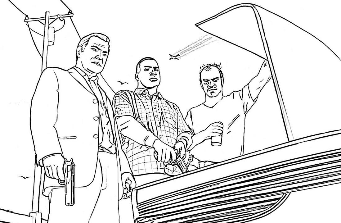 GTA Coloring Pages - Free Printable Coloring Pages for Kids