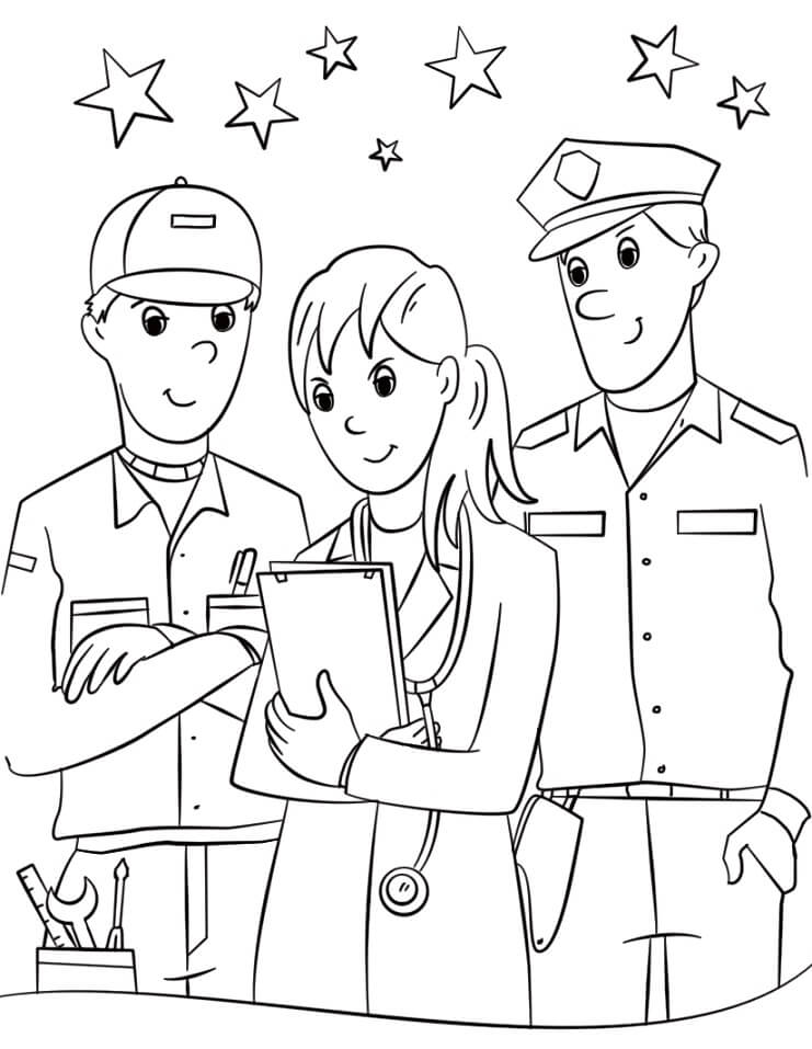 Community Helpers Coloring Page Free Printable Coloring Pages For Kids