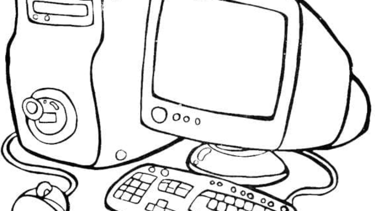 1 Computer Coloring Pages For Kids Computer Coloring Pages