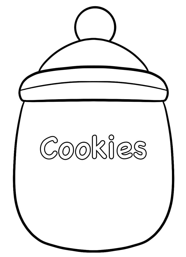 Cookie Jar 2 Coloring Page - Free Printable Coloring Pages for Kids