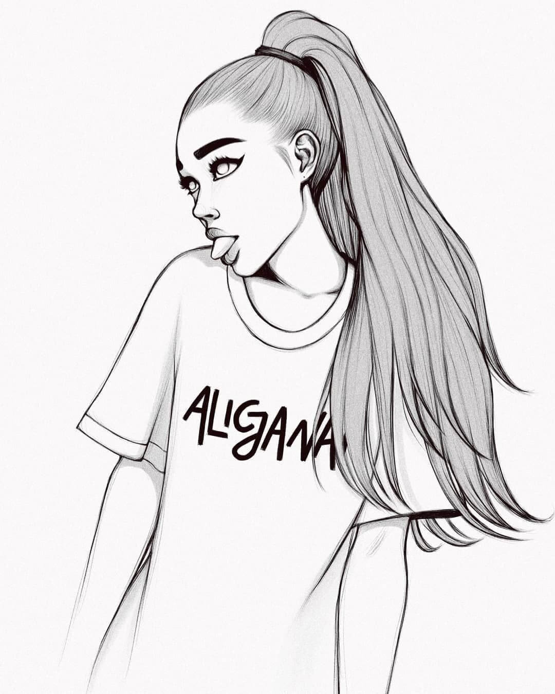 Cool Ariana Grande Coloring Page   Free Printable Coloring Pages ...