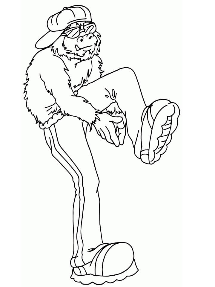 Cool Bigfoot Coloring Page Free Printable Coloring Pages For Kids