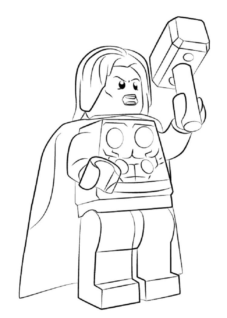 Lego Thor Coloring Pages - Free Printable Coloring Pages for Kids
