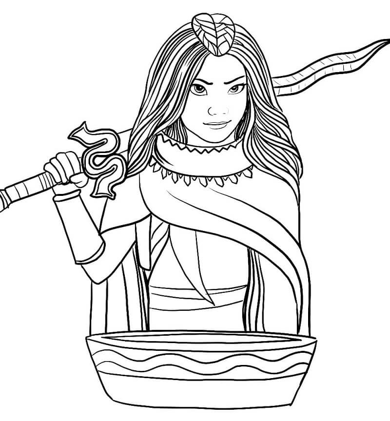 Raya The Movie Coloring Pages