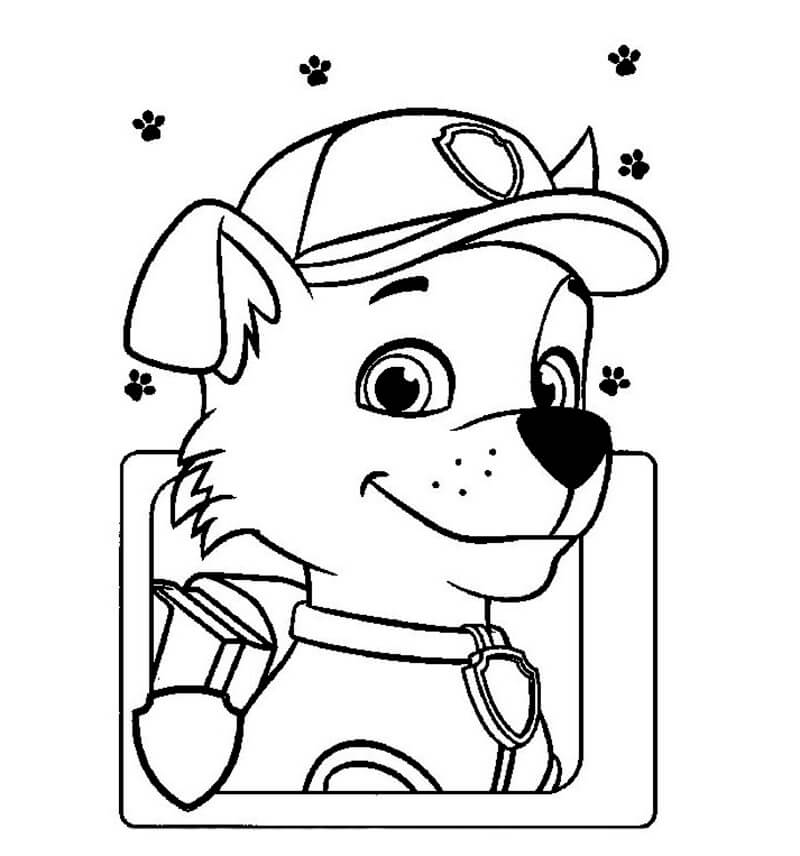 Jolly tage Violin Cool Rocky Paw Patrol Coloring Page - Free Printable Coloring Pages for Kids