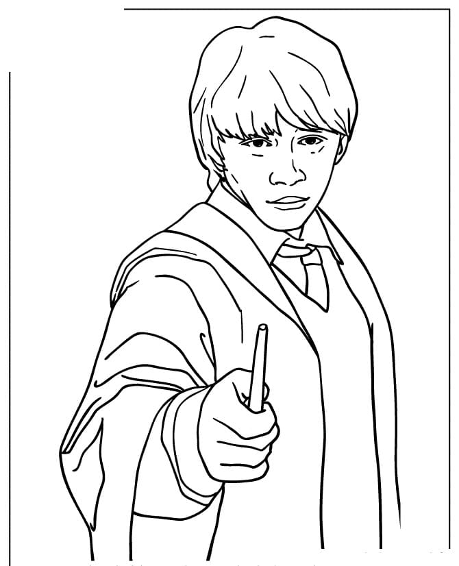 harry potter characters coloring pages