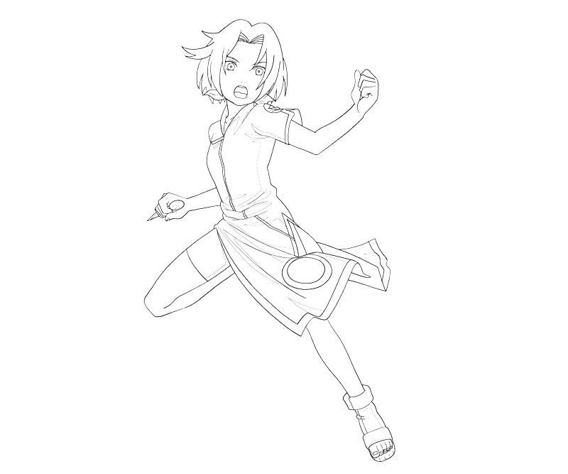 Coloring page - Sakura Haruno