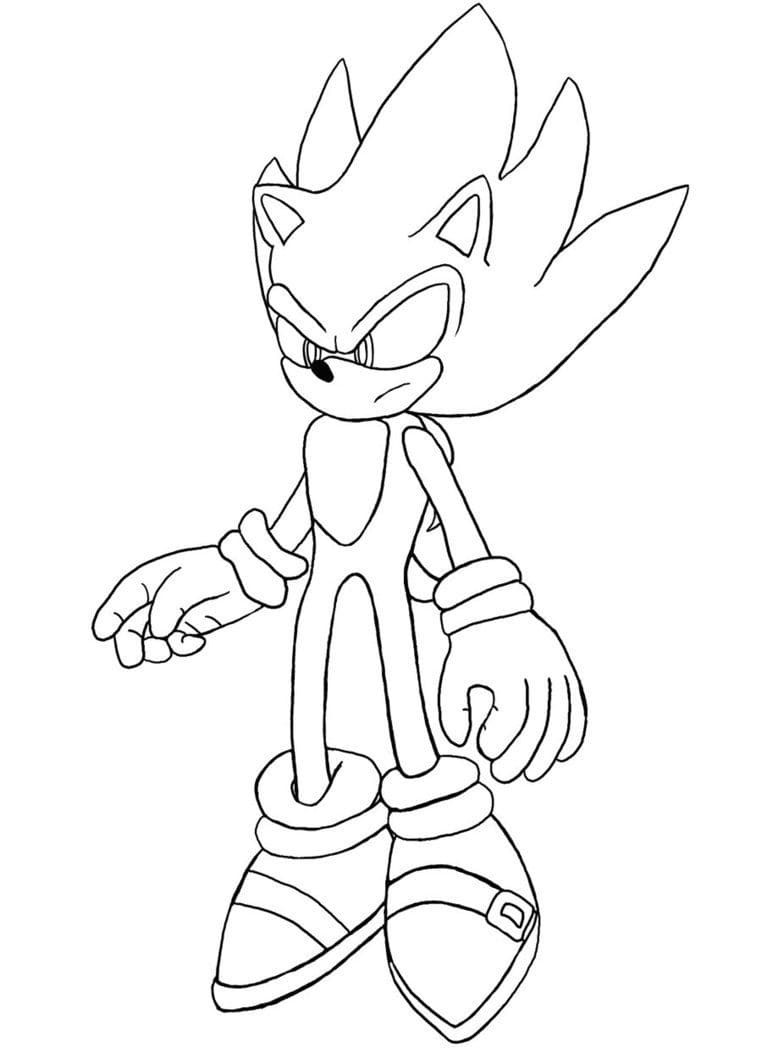 Desenhos de colorir do Sonic clássico grátis para imprimir - com Sonic e Amy