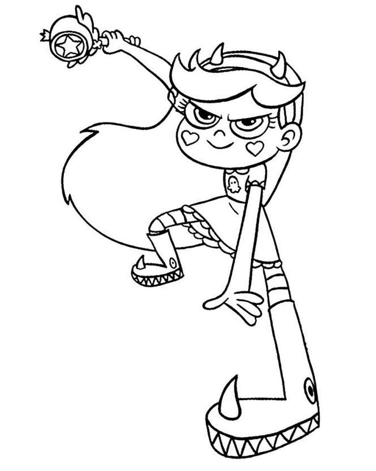 Star Vs The Forces Of Evil Coloring Pages - Free Printable Coloring