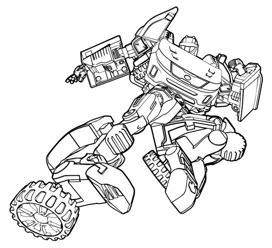 Cool Tobot Z Coloring Page - Free Printable Coloring Pages for Kids