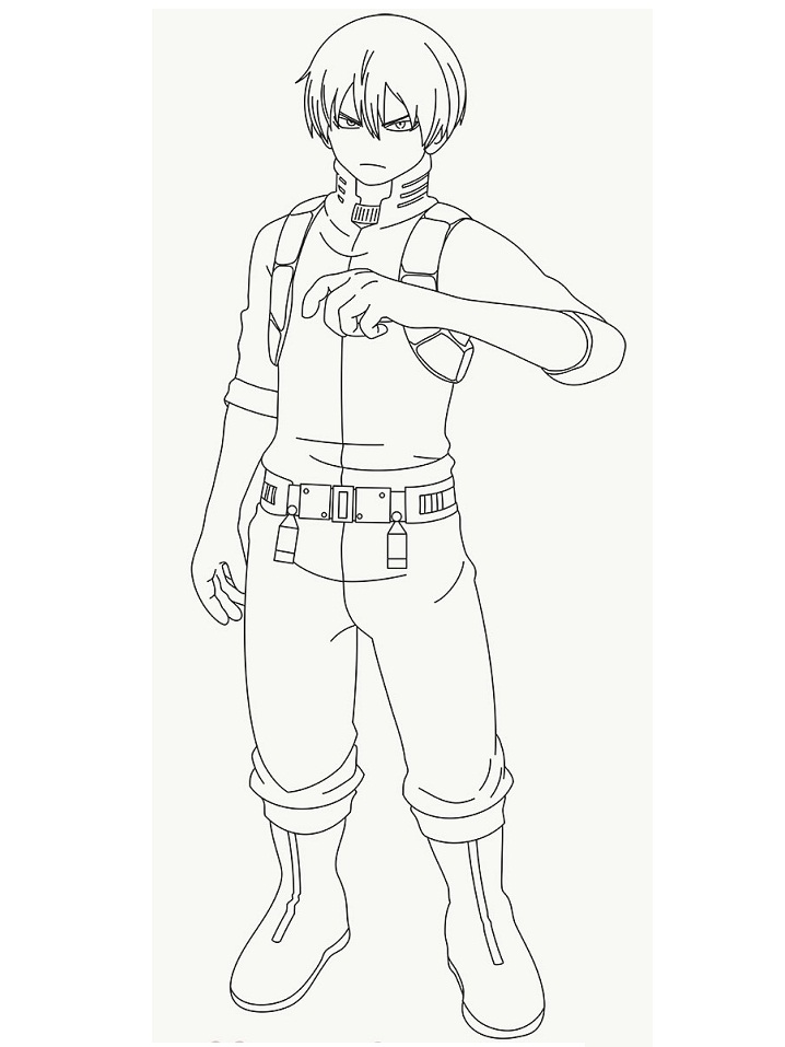  Anime Coloring Pages Todoroki  Latest HD