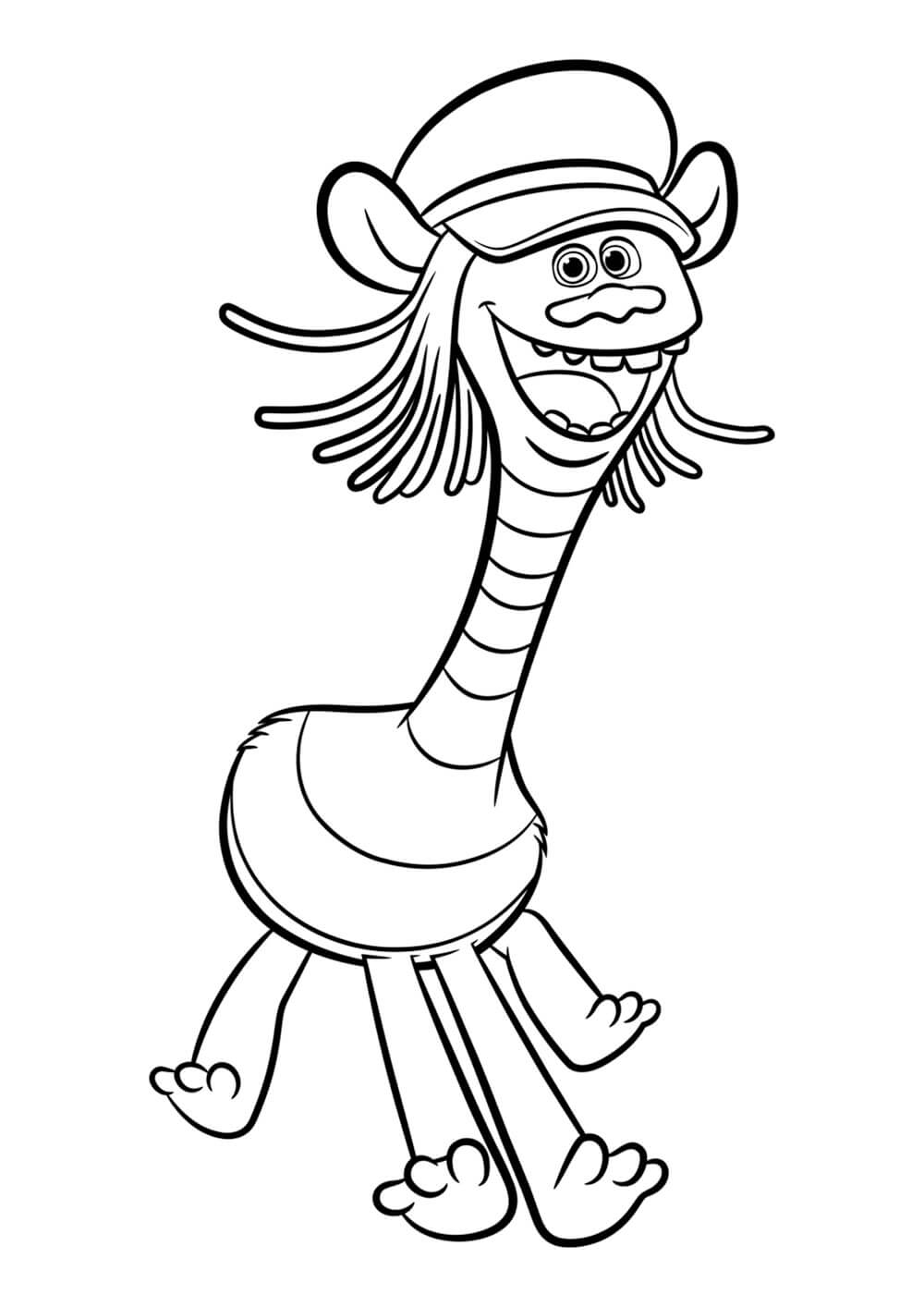 free trolls coloring pages