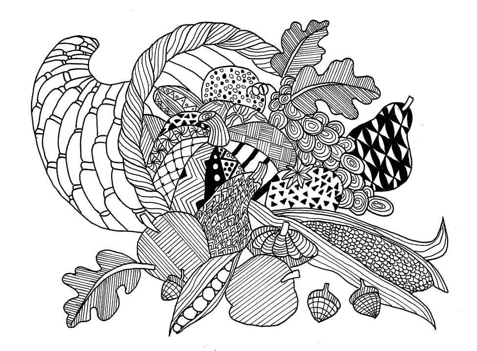 Cornucopia 8 Coloring Page Free Printable Coloring Pages For Kids