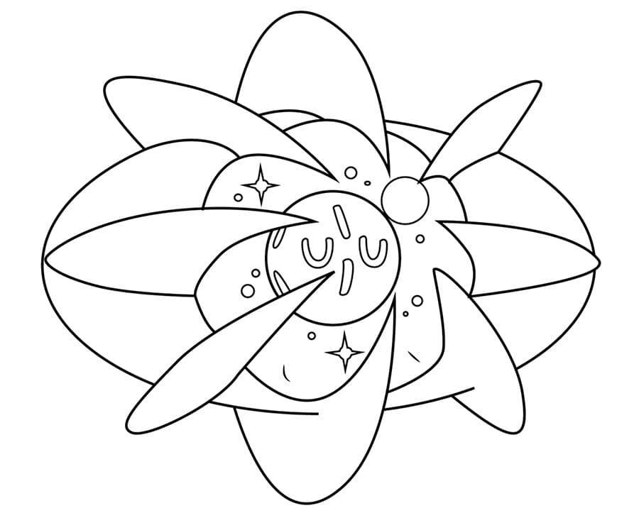 cosmoem coloring page online pokemon