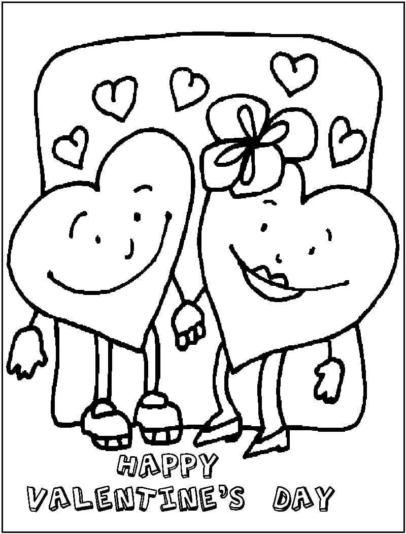 Couple Valentine Hearts