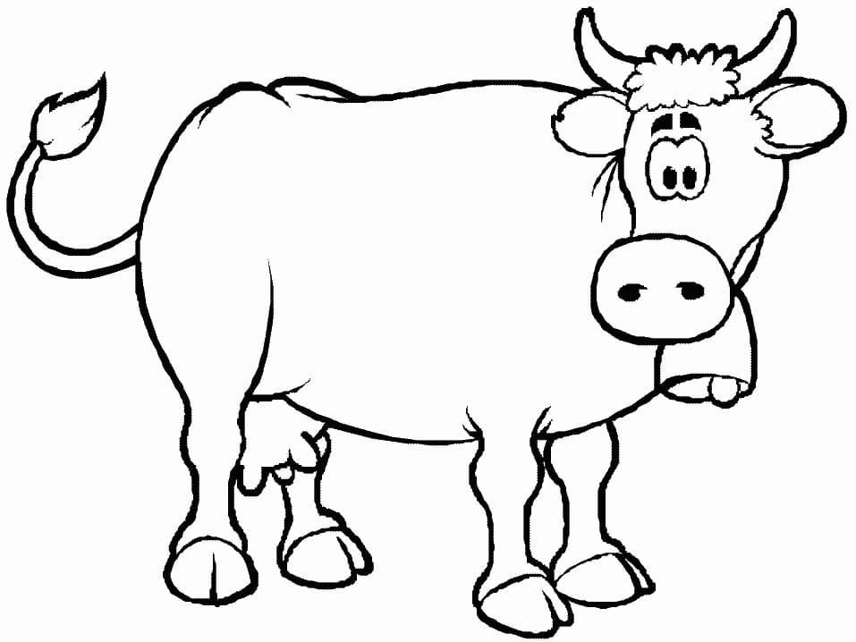Longhorn Cow Coloring Page - Free Printable Coloring Pages for Kids
