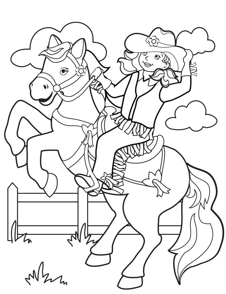 Cowgirl Coloring Pages Free Printable Coloring Pages For Kids