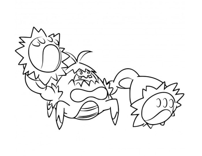 crabrawler coloring page ideas pokemon